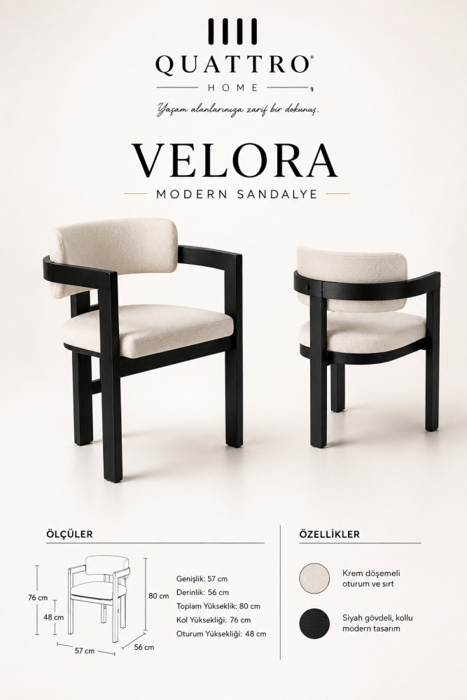 Velora Modern Sandalye