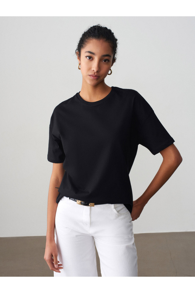 3683 Basic T-Shirt-Siyah