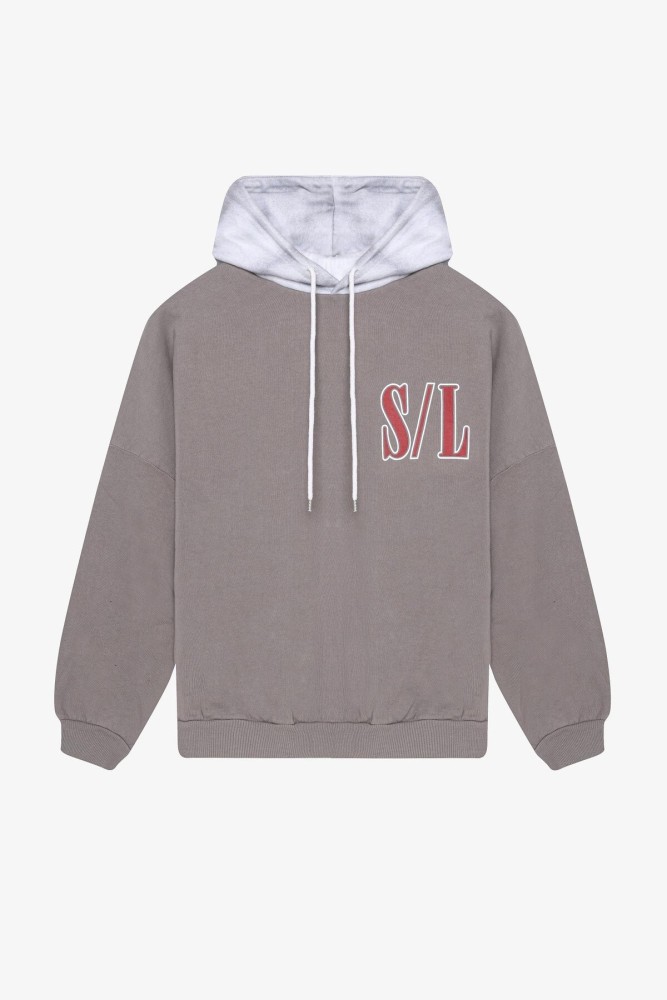 Baskı Detaylı Sweatshirt Gri