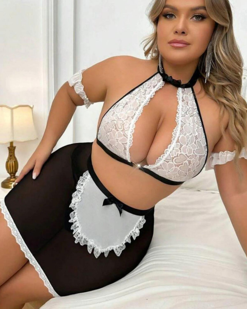 Tegan Fantazi Seksi Halkalı Dantelli Babydol Gecelik TG279235
