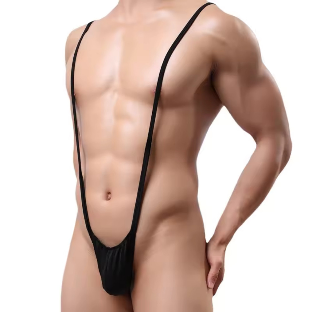 Tegan Fantezi Lastikli Siyah Erkek String – Tanga TG274616
