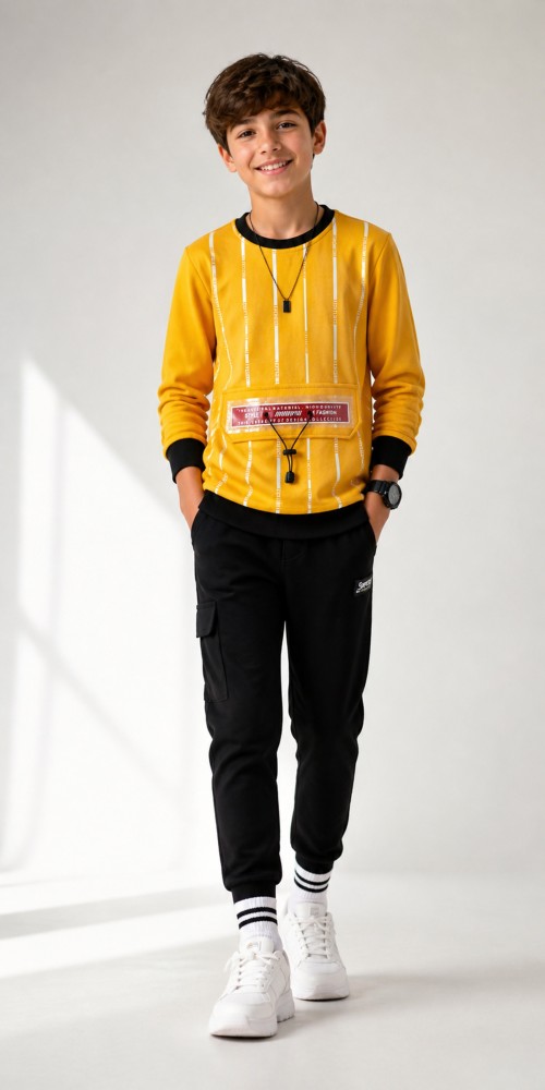 Erkek Çocuk Sarı Sweatshirt