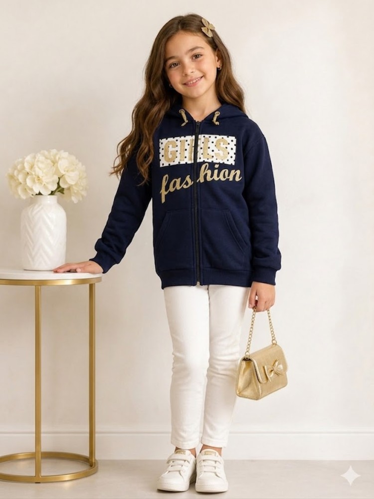 Kız Çocuk Lacivert Sweatshirt